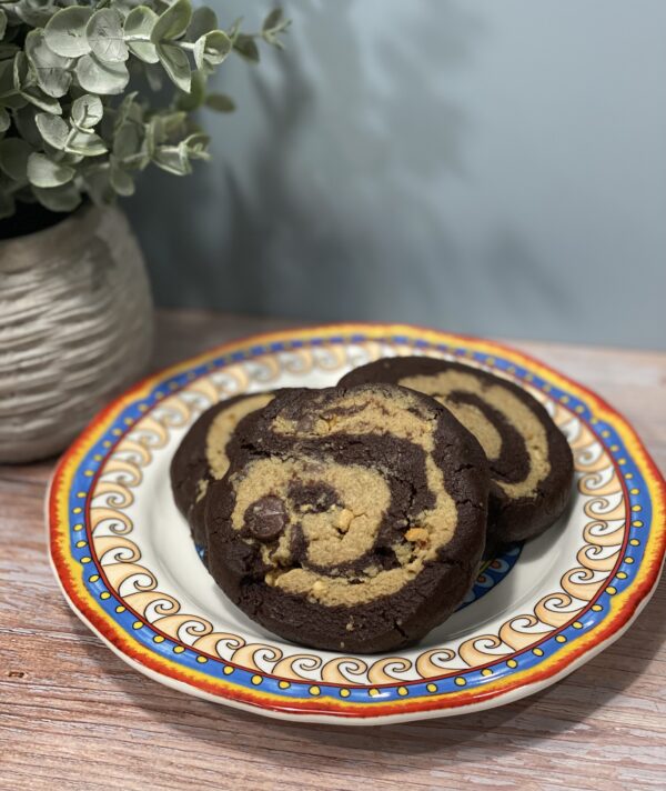 Dark Chocolate Peanut Butter Pinwheel